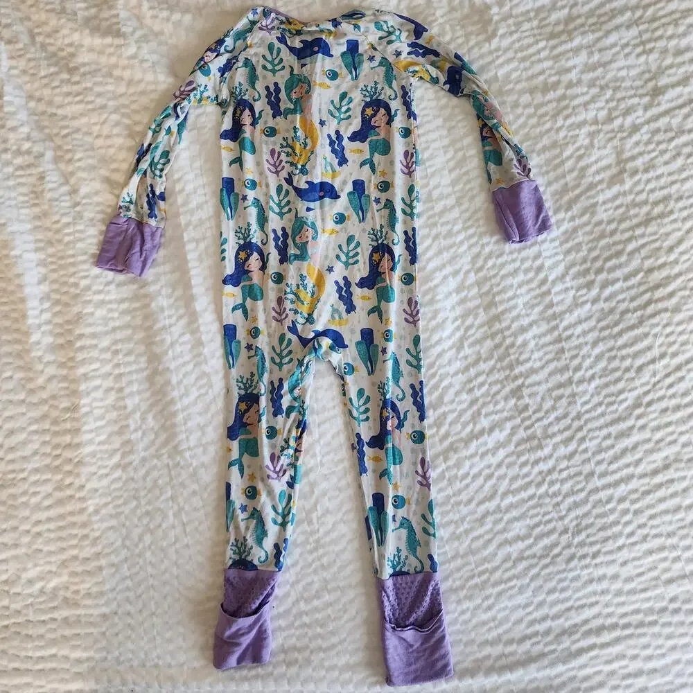 Suzel Mermaid Print Footless Bamboo Sleeper